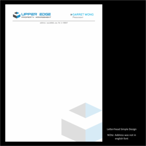 Stationery Design by Akshay Raut for Upper Edge Property Management Inc. | Design #17340287