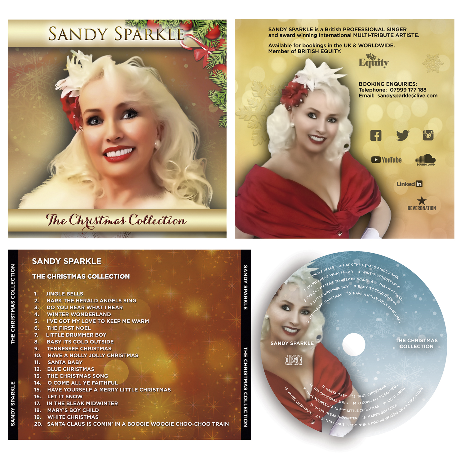 CD Cover Design by Wally_F for Sandy Sparkle | Design #17435801