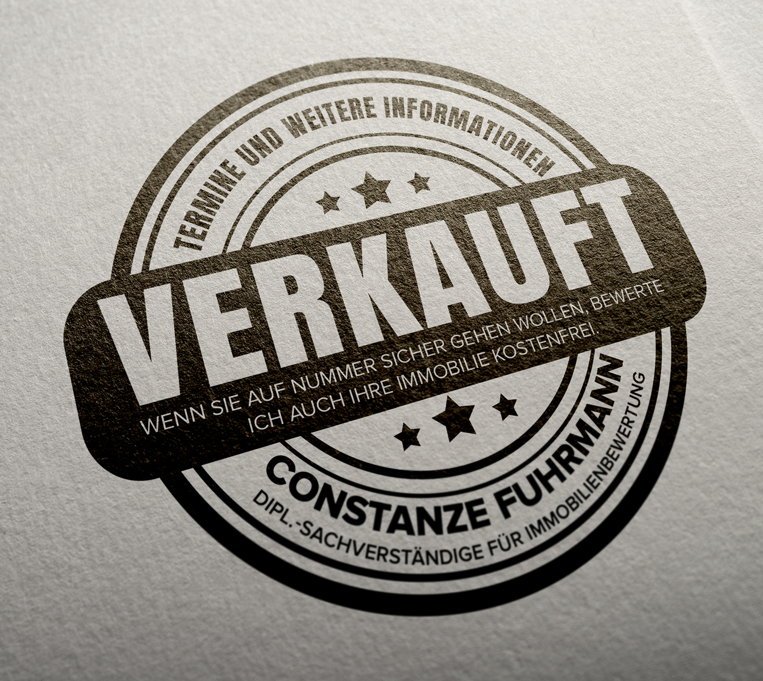 Aufkleber-Design von SAI DESIGNS für Constanze Fuhrmann Immobilien & Partner | Design #17378373