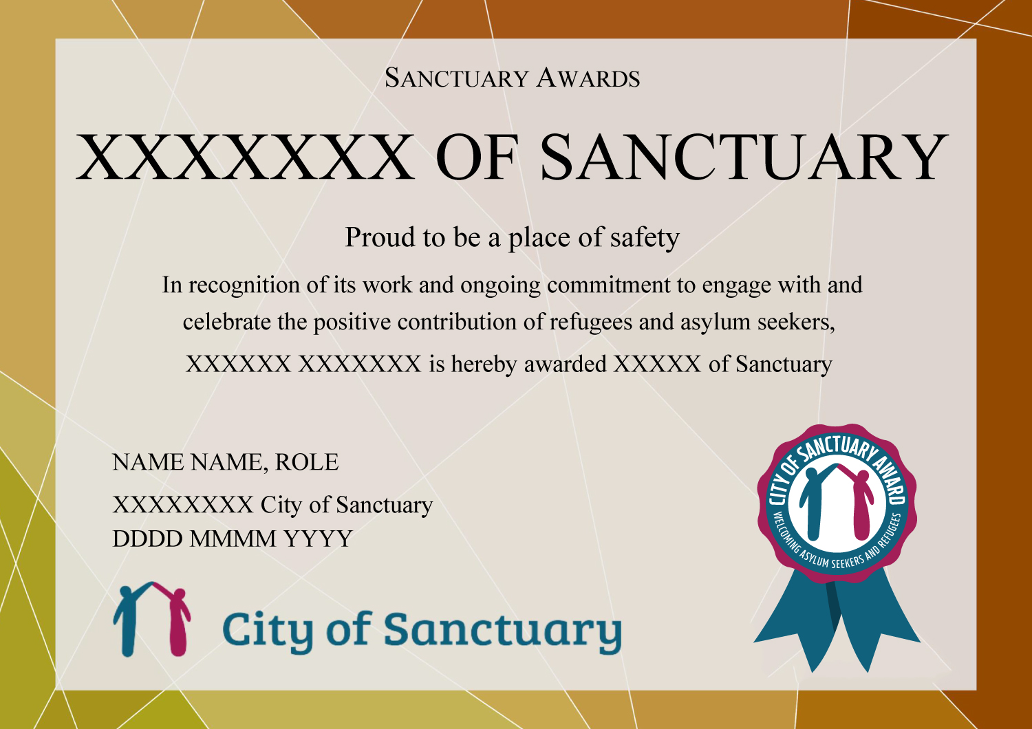 Logo Design by Impressive Sol for City of Sanctuary | Design #17343338