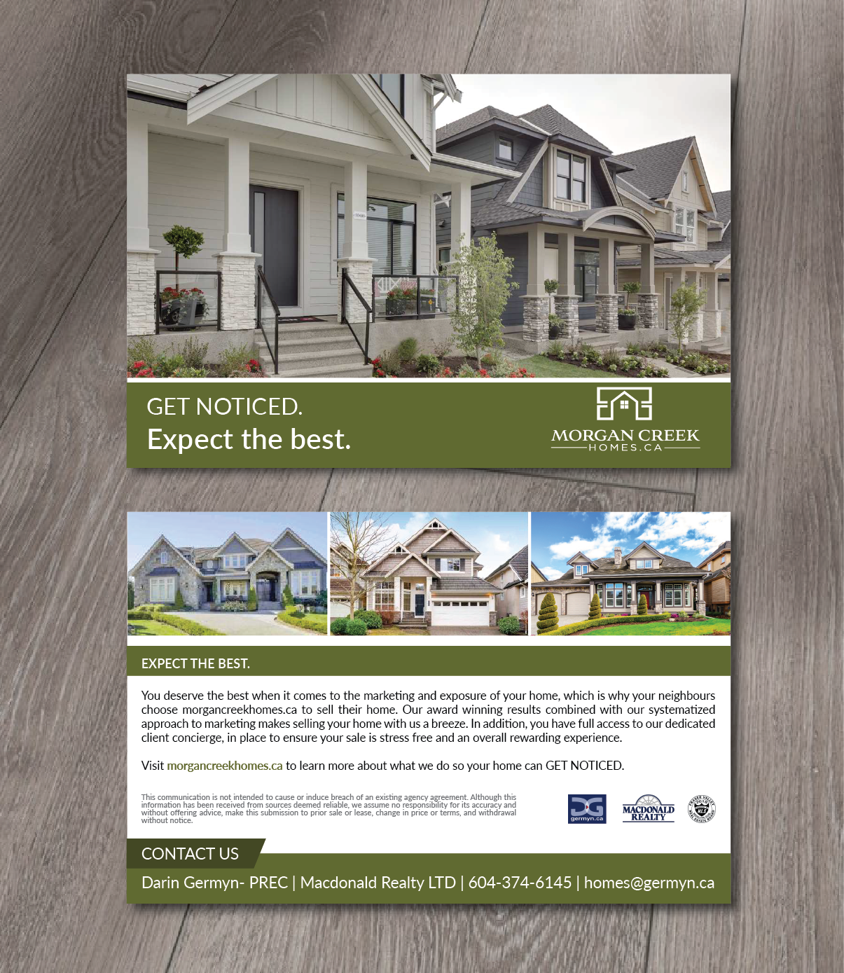 Postcard Design by alex989 for Macdonald Realty | Design #17562152