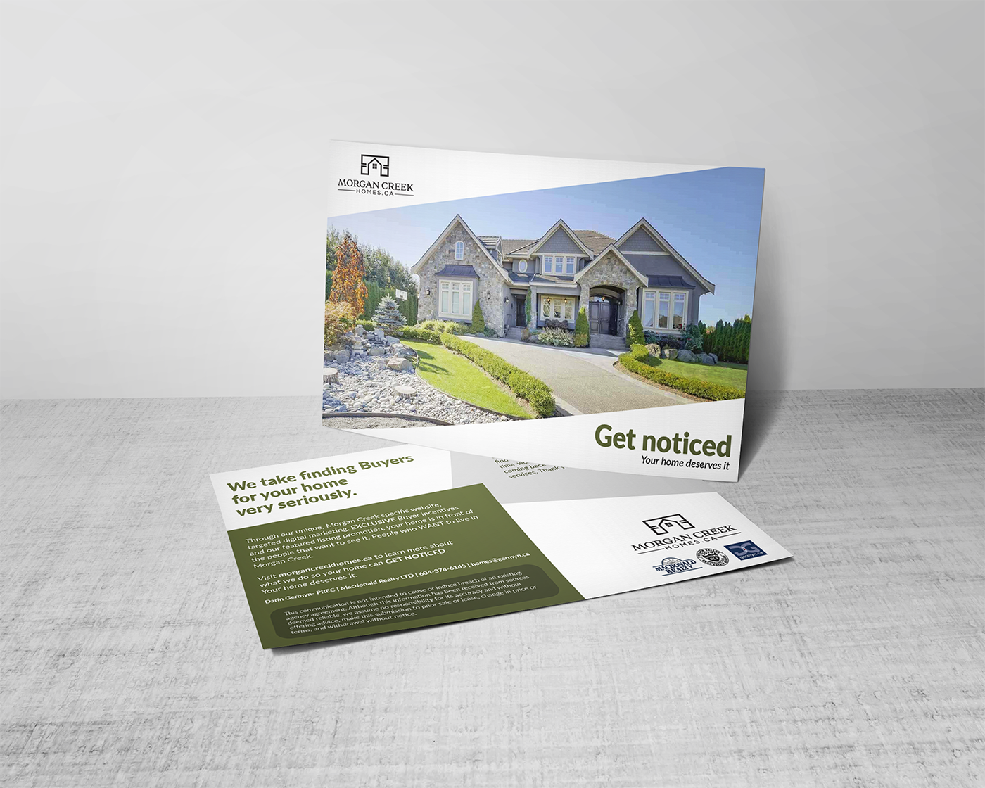 Design de Carte Postale par Alexandar pour Macdonald Realty | Design #17555400