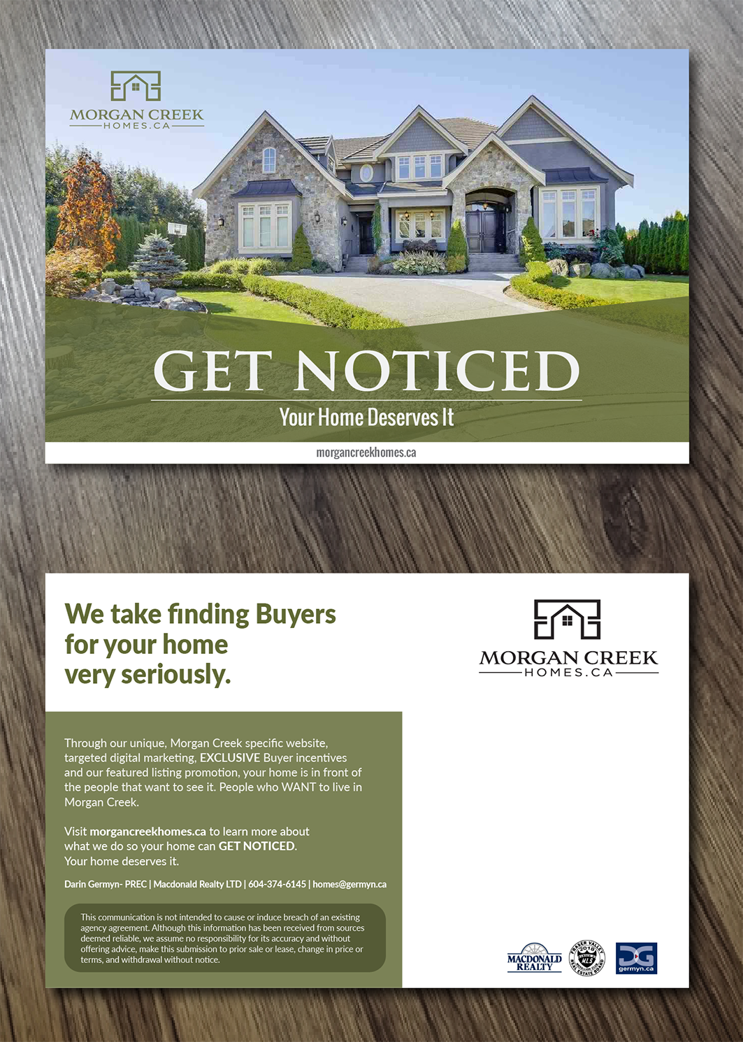 Postcard Design by Alexandar for Macdonald Realty | Design #17574565