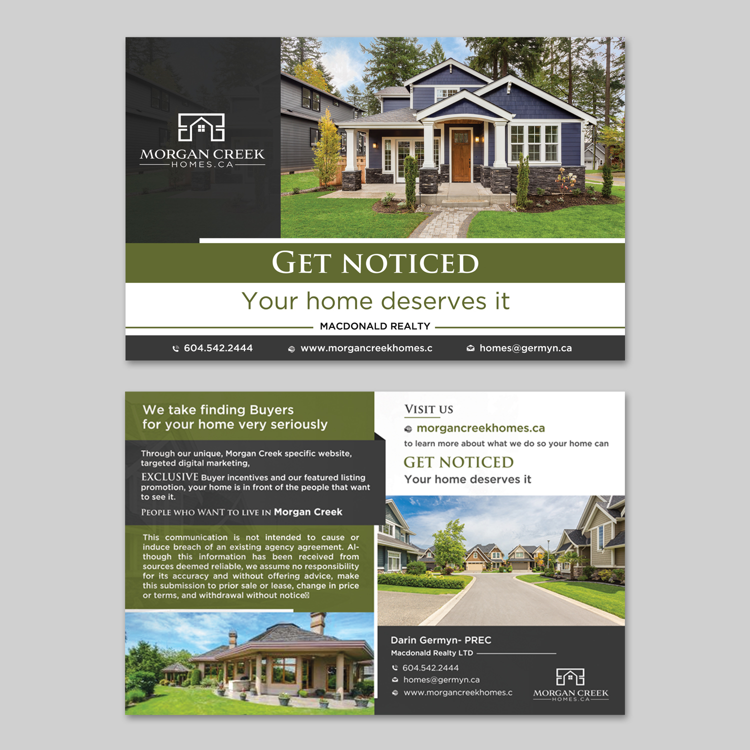 Diseño de Postal por creative.bugs para Macdonald Realty | Diseño #17589803