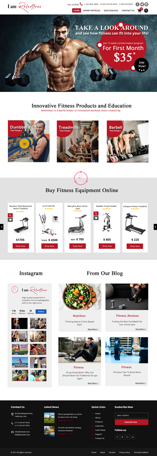 Web Design by Xclusive Designers for The Relentless Group | Design #17344955