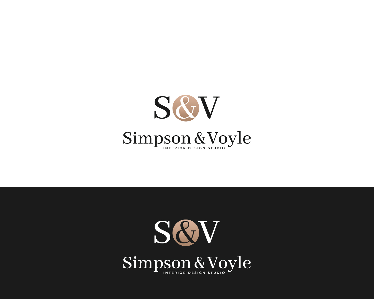 Logo Design by Atec for Simpson & Voyle Interior Design | Design #17365768