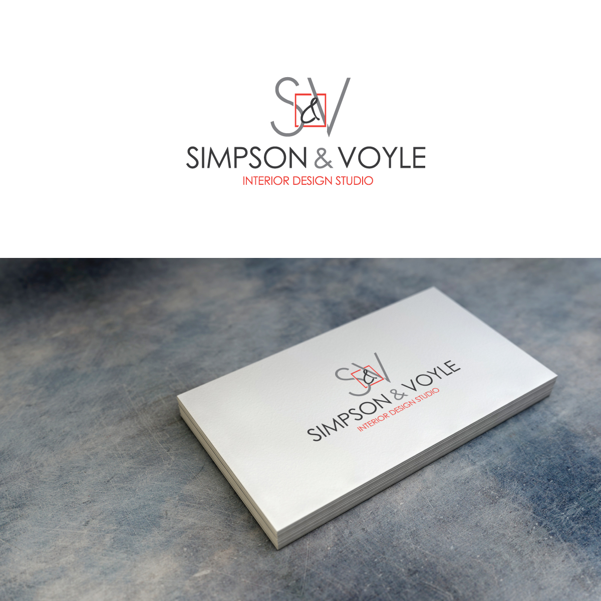 Logo Design by e-graphics for Simpson & Voyle Interior Design | Design #17362347