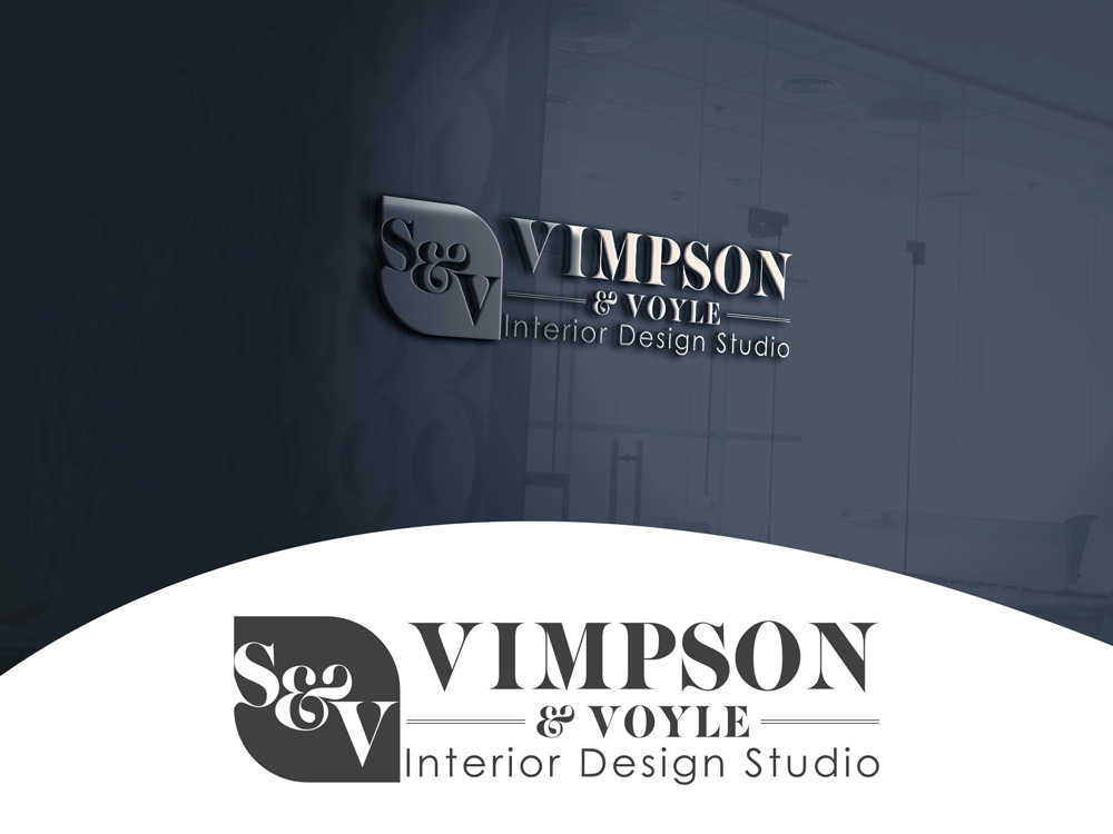 Logo Design by A S design @ for Simpson & Voyle Interior Design | Design #17382214