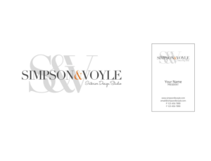 Logo Design by MOH Studio for Simpson & Voyle Interior Design | Design #17366261