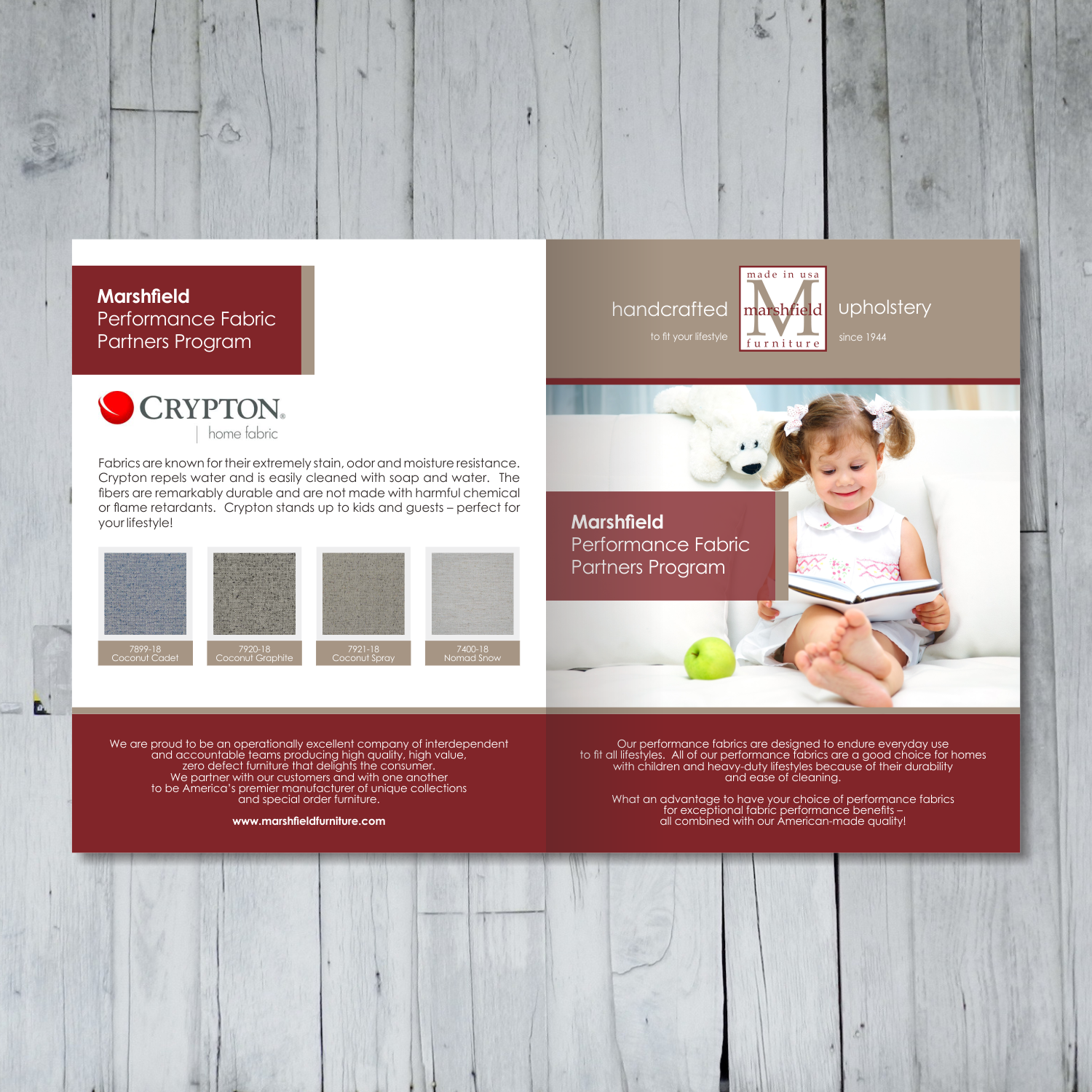 Diseño de Brochure por barinix para Marshfield Furniture | Diseño #17343227
