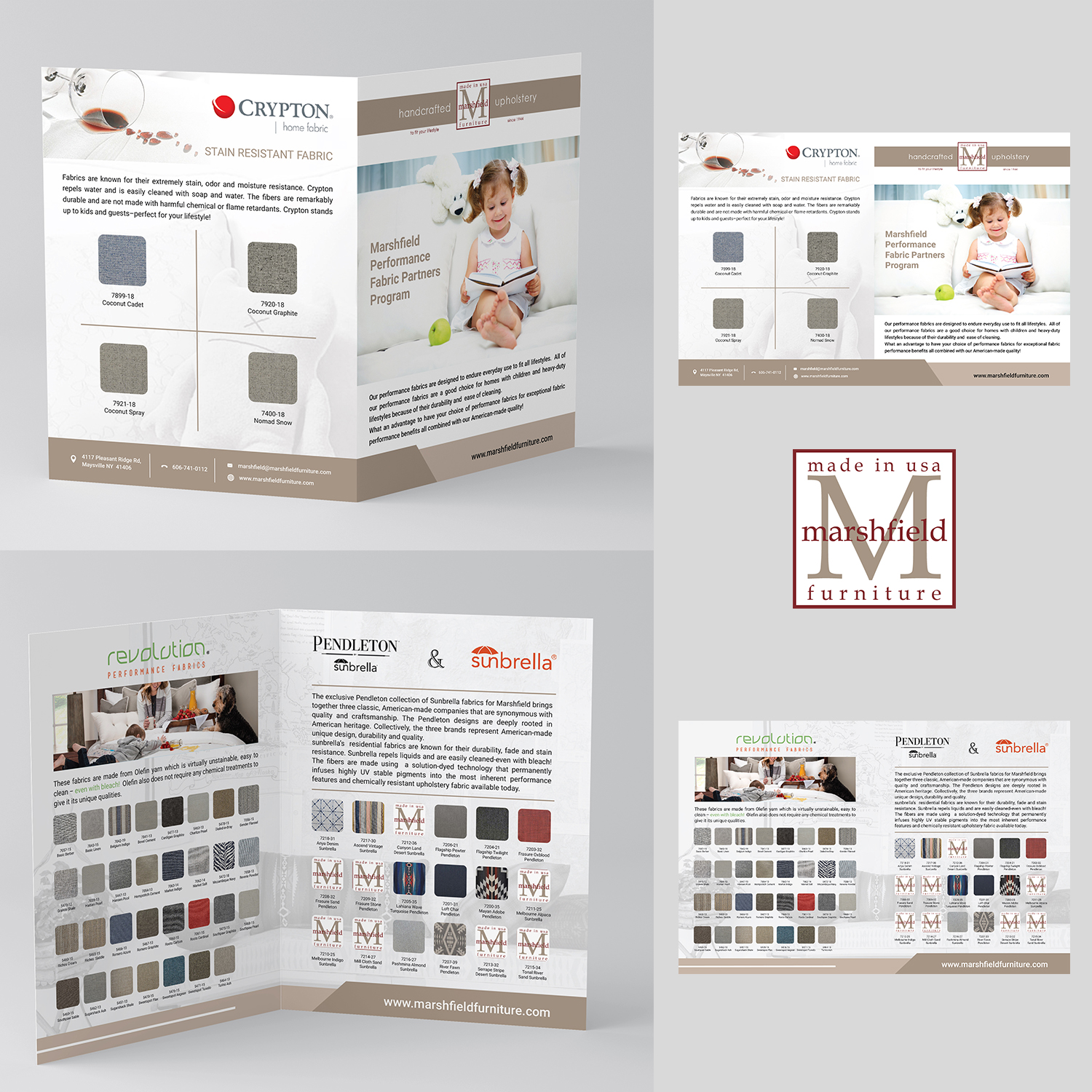 Design de Brochure par Axmal_Etalon pour Marshfield Furniture | Design #17345625