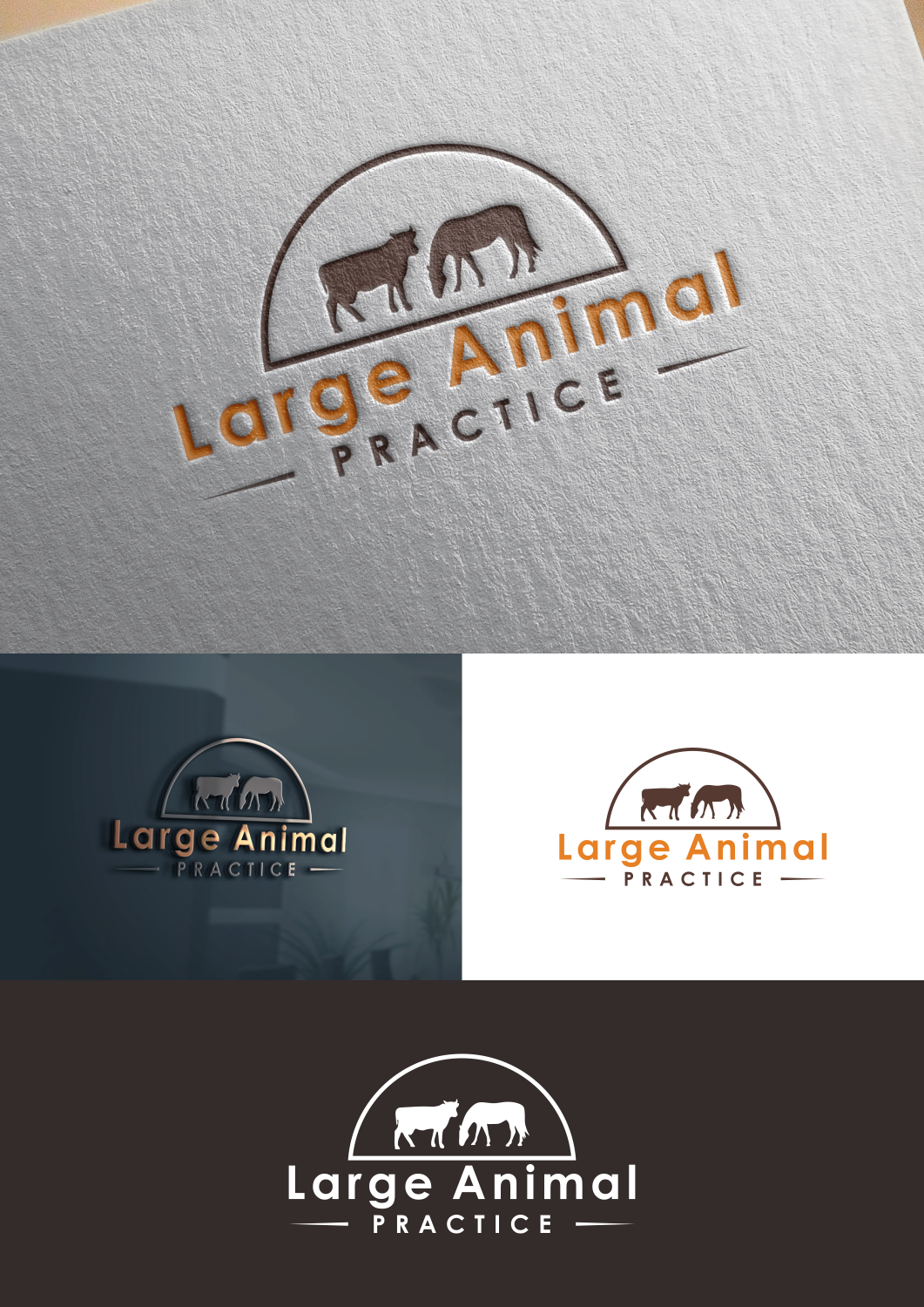 Logo Design by FireBlaster for Large Animal Practice | Design #17350113