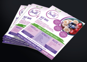 Flyer Design by Deziners Zone for What The Fruits | Design: #17363891