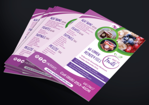 Flyer Design by Deziners Zone for What The Fruits | Design: #17363892