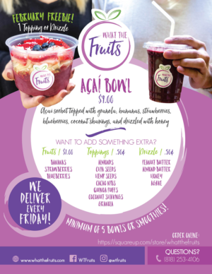 Flyer Design by janiceg for What The Fruits | Design #17474783