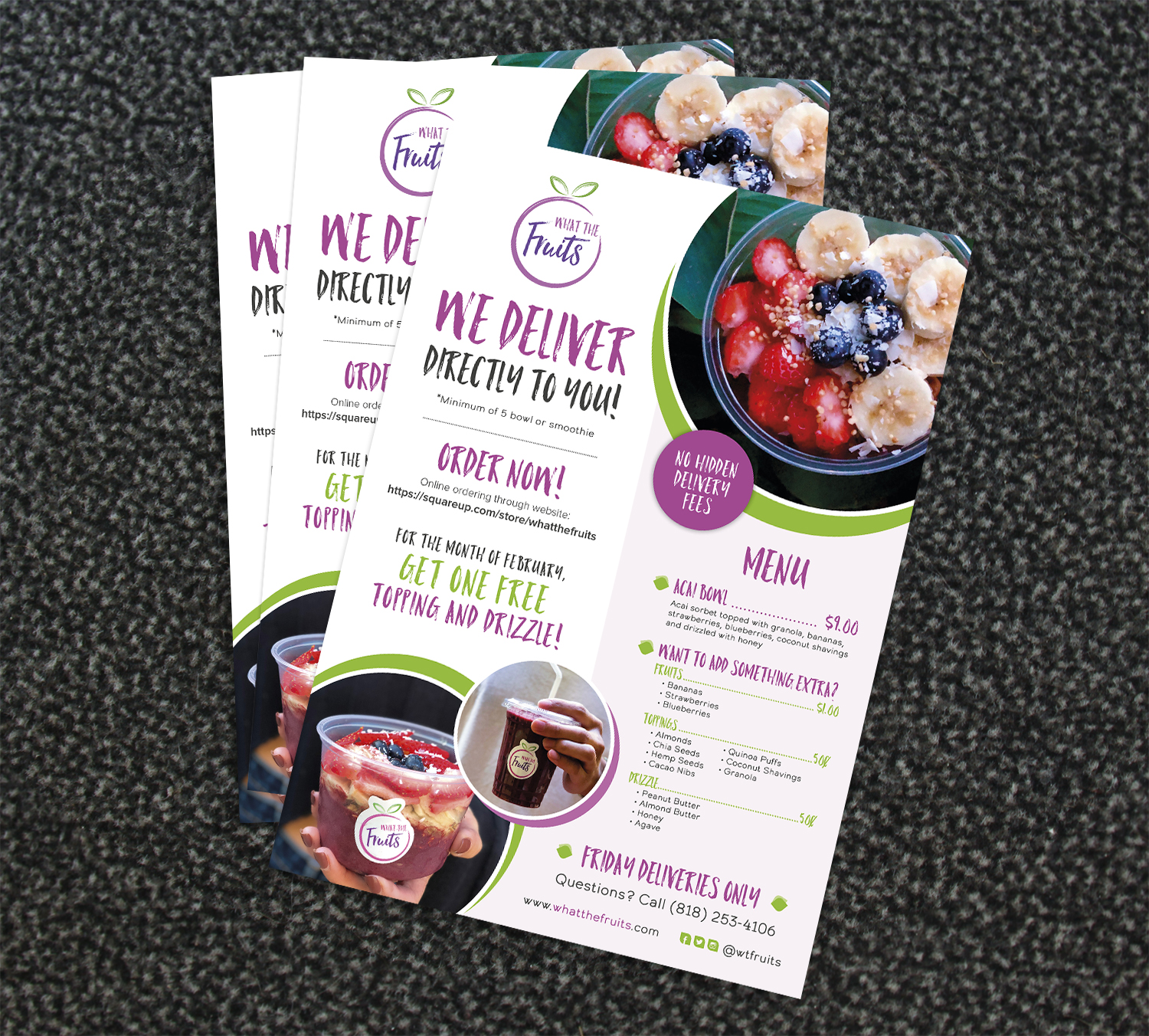 Flyer Design by REN009 for What The Fruits | Design #17397062