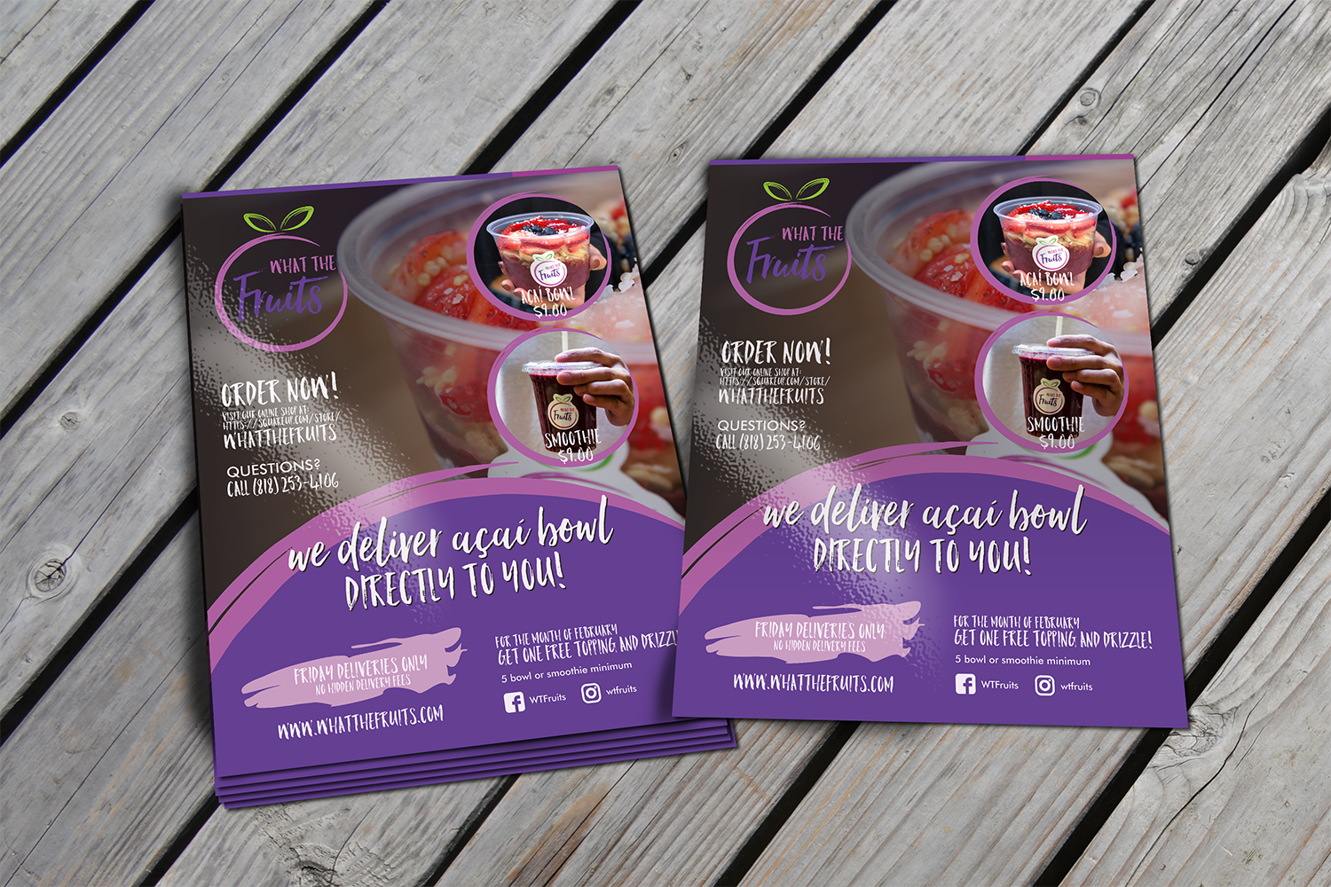 Design de Flyer par barinix pour What The Fruits | Design #17559907