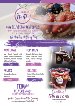 Flyer Design by Dexter Solutions for What The Fruits | Design #17500743