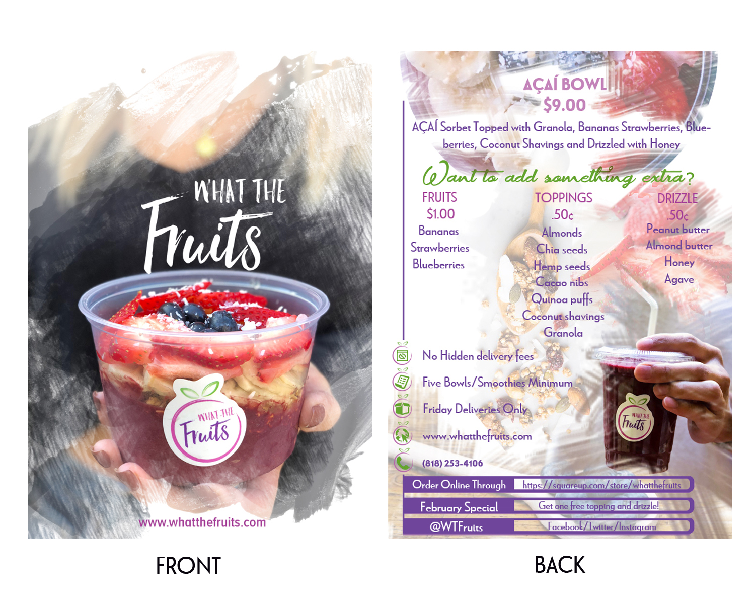 Flyer Design by abhishek1993 for What The Fruits | Design #17572262
