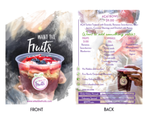 Flyer Design by abhishek1993 for What The Fruits | Design #17572262