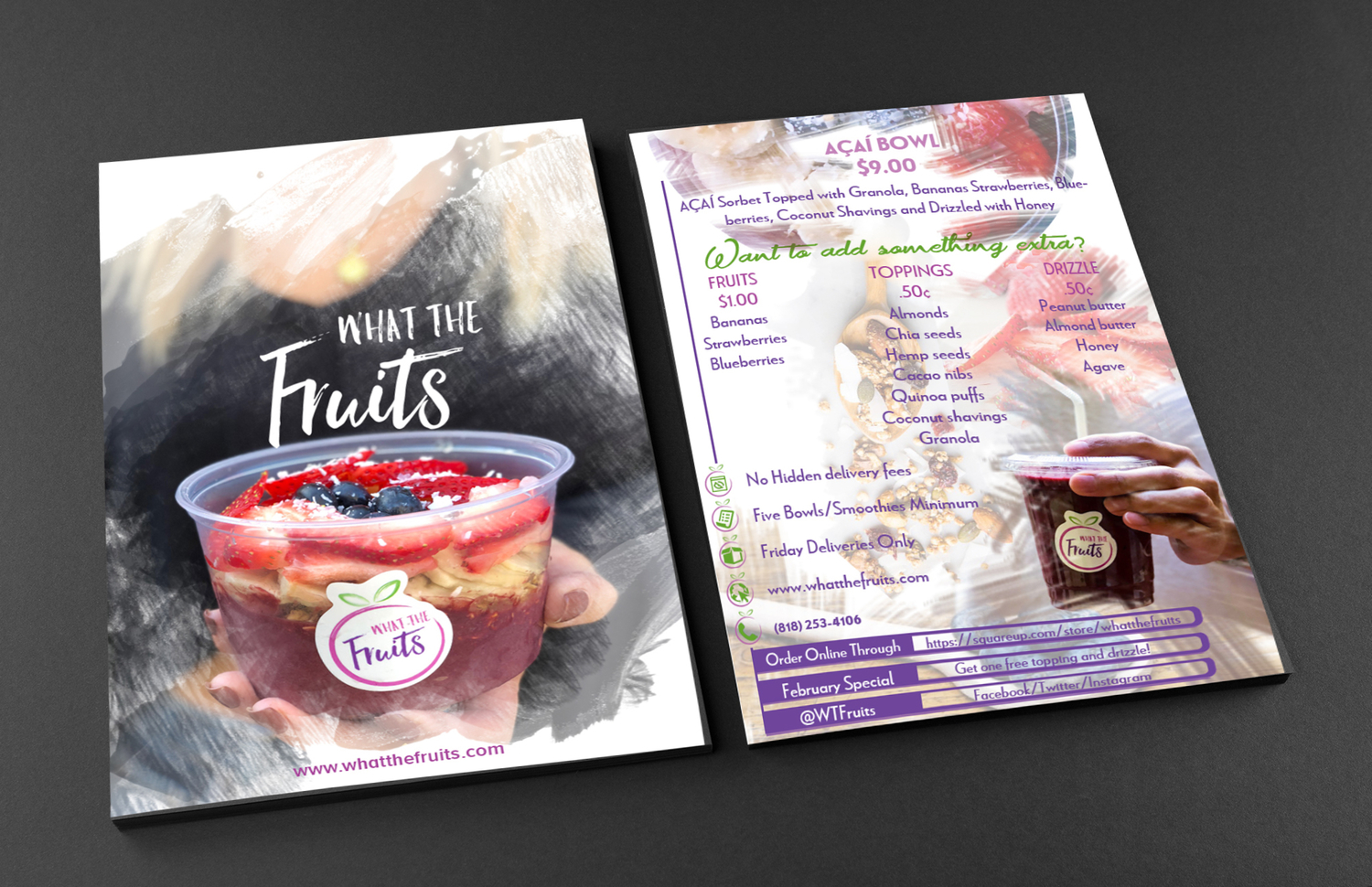 Flyer Design by abhishek1993 for What The Fruits | Design #17574474