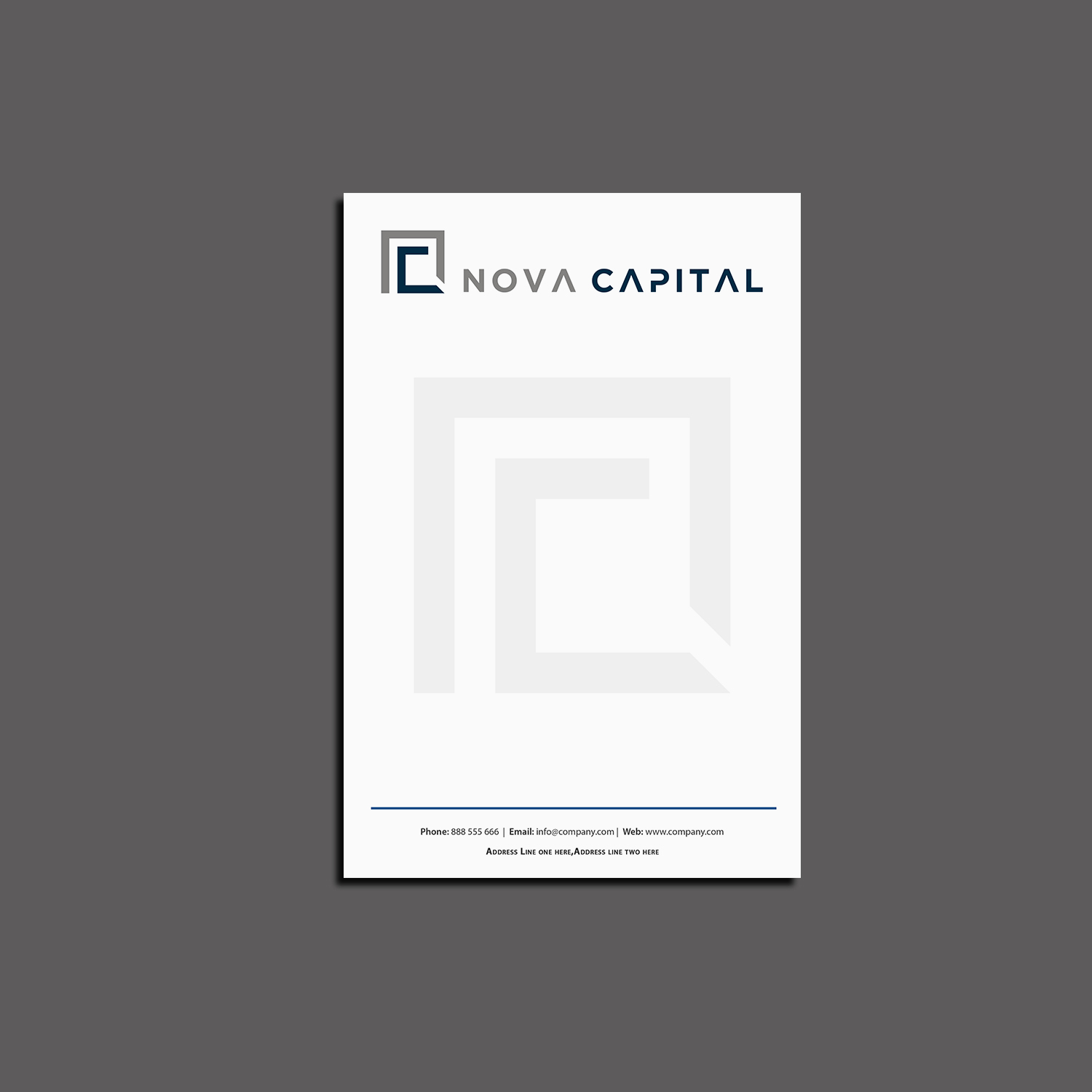 Letterhead Design by Creations Box 2015 for this project | Design #17383076