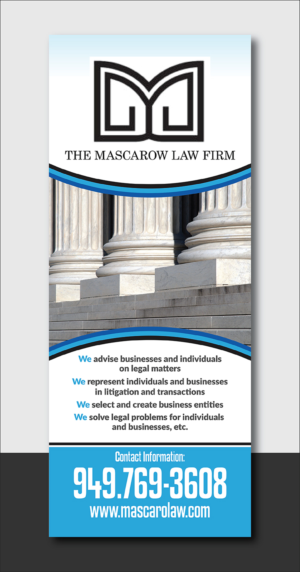 Signage Design by Deziners Zone for Mascaro Law Firm | Design: #17366364