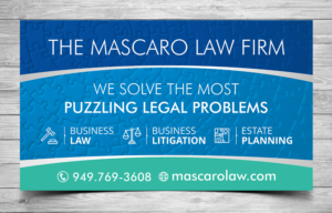 Diseño de Señalética por ecorokerz para Mascaro Law Firm | Diseño: #17408873
