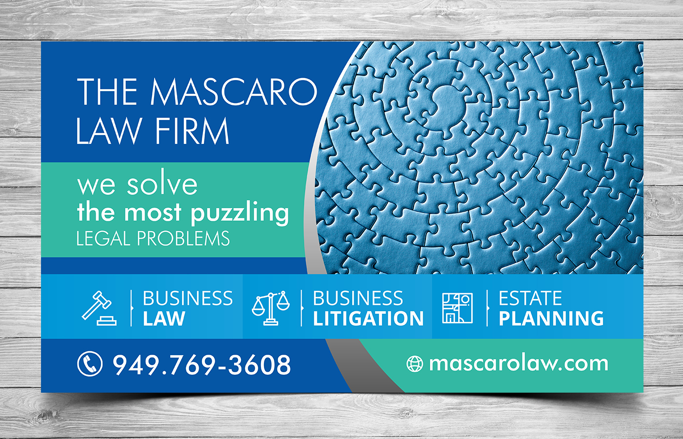 Signage Design by ecorokerz for Mascaro Law Firm | Design #17408874