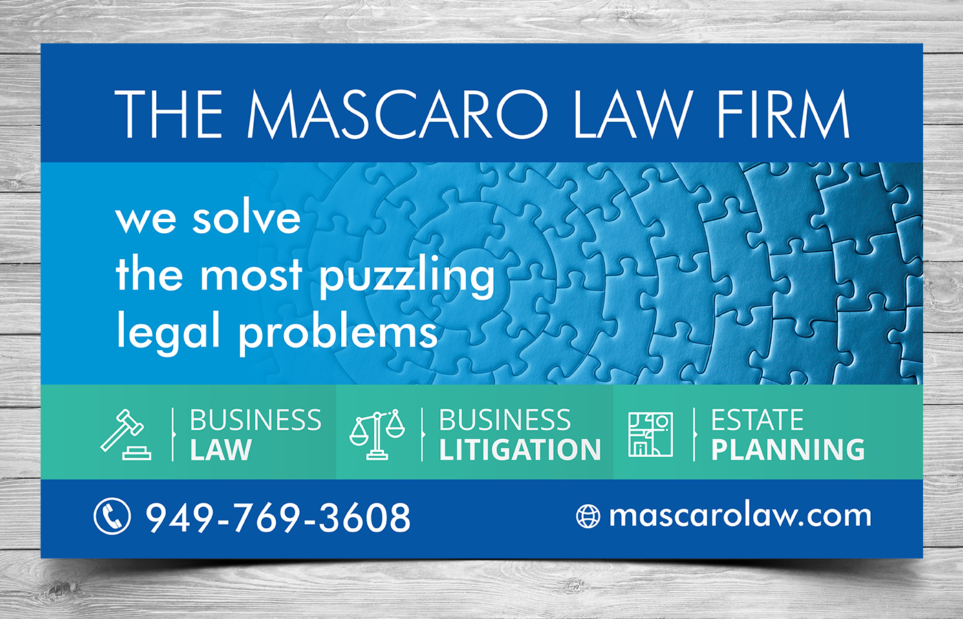 Signage Design by ecorokerz for Mascaro Law Firm | Design #17418519