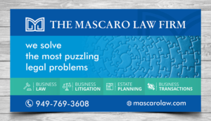 Diseño de Señalética por ecorokerz para Mascaro Law Firm | Diseño: #17474509