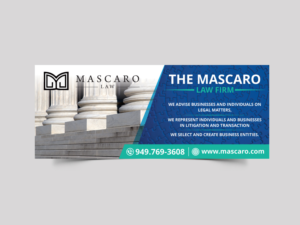 Diseño de Señalética por Aurora:) para Mascaro Law Firm | Diseño: #17356839