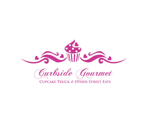 Logo needed for Curbside Gourmet cupcake and dessert Truck | Logo Design by Mandarina