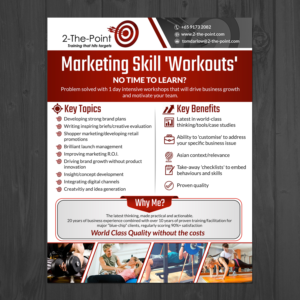 Diseño de Flyer por aspiremedia para 2-the-Point Marketing Pte Ltd | Diseño: #17357135