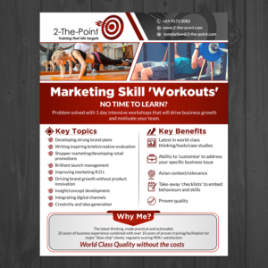 Diseño de Flyer por aspiremedia para 2-the-Point Marketing Pte Ltd | Diseño: #17383838