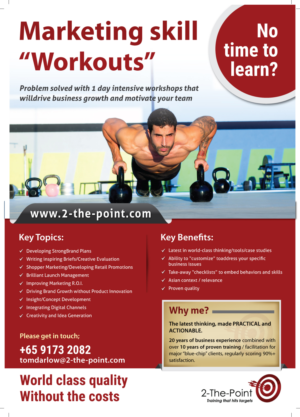 Diseño de Flyer por meet007 para 2-the-Point Marketing Pte Ltd | Diseño: #17356971