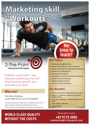 Design de Flyer par meet007 pour 2-the-Point Marketing Pte Ltd | Design : #17357396