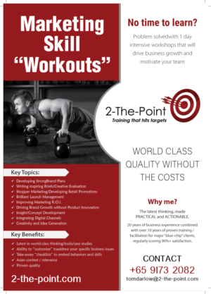 Design de Flyer par meet007 pour 2-the-Point Marketing Pte Ltd | Design : #17383979