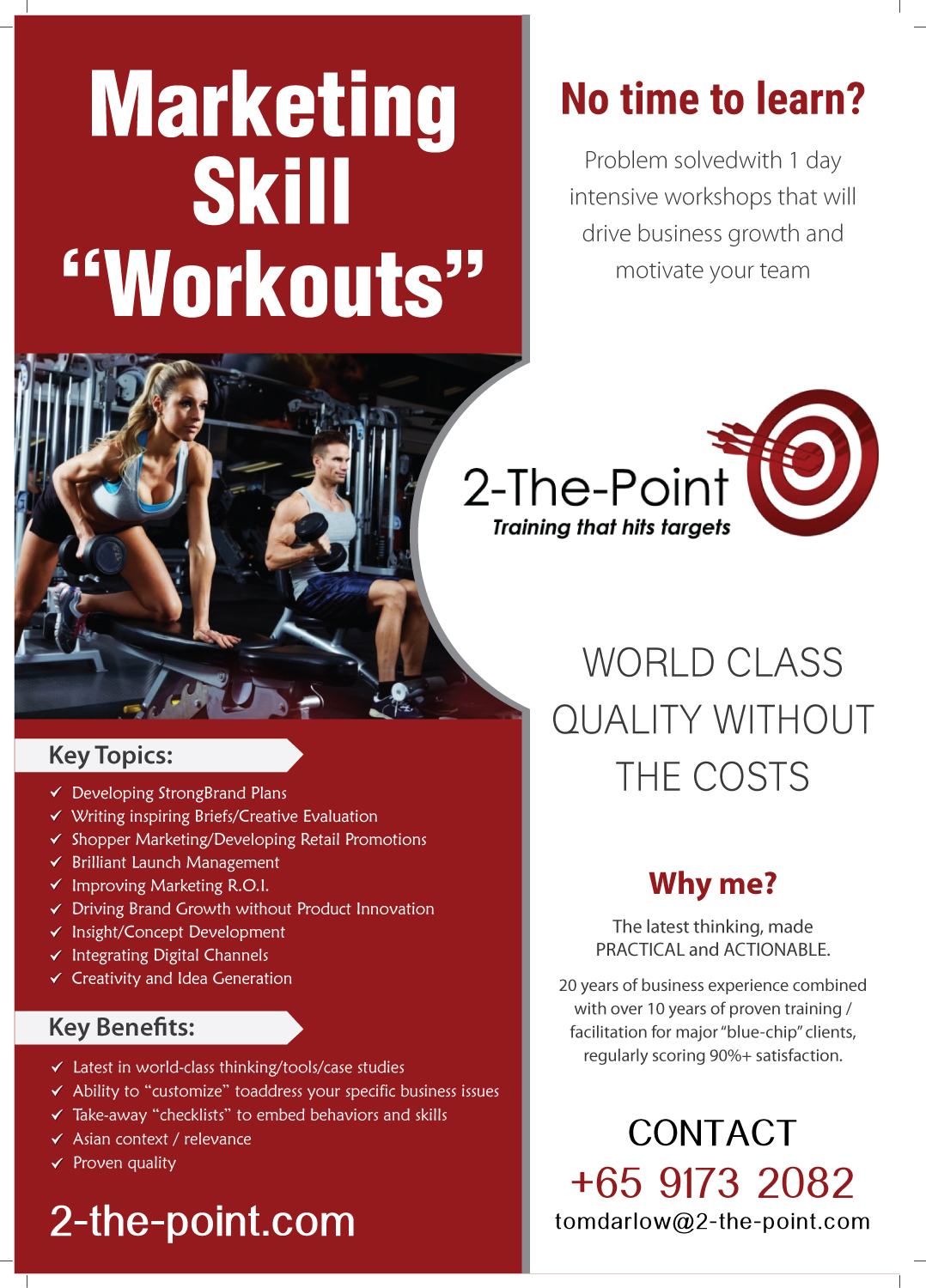 Design de Flyer par meet007 pour 2-the-Point Marketing Pte Ltd | Design #17384132