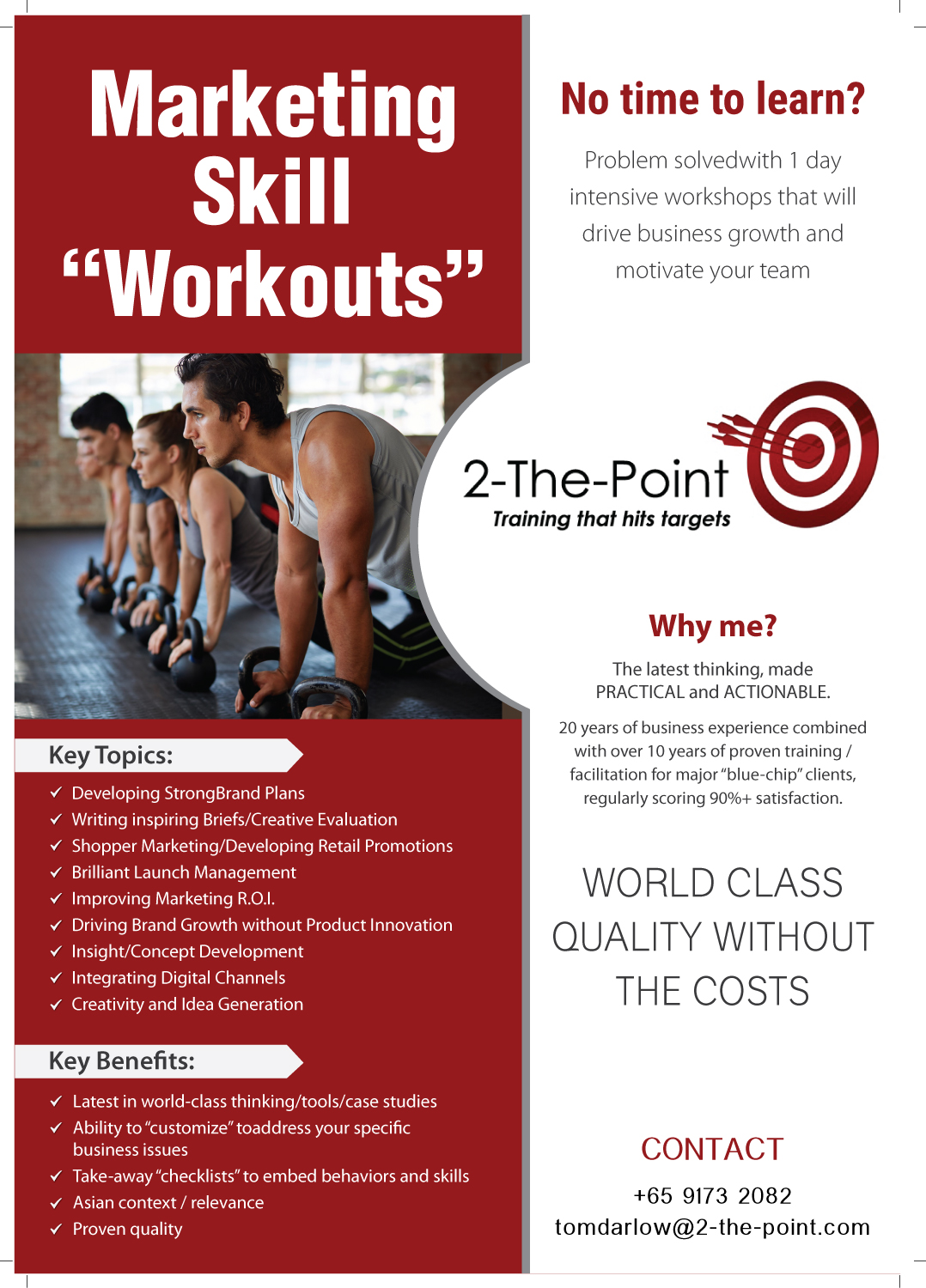 Design de Flyer par meet007 pour 2-the-Point Marketing Pte Ltd | Design #17386294