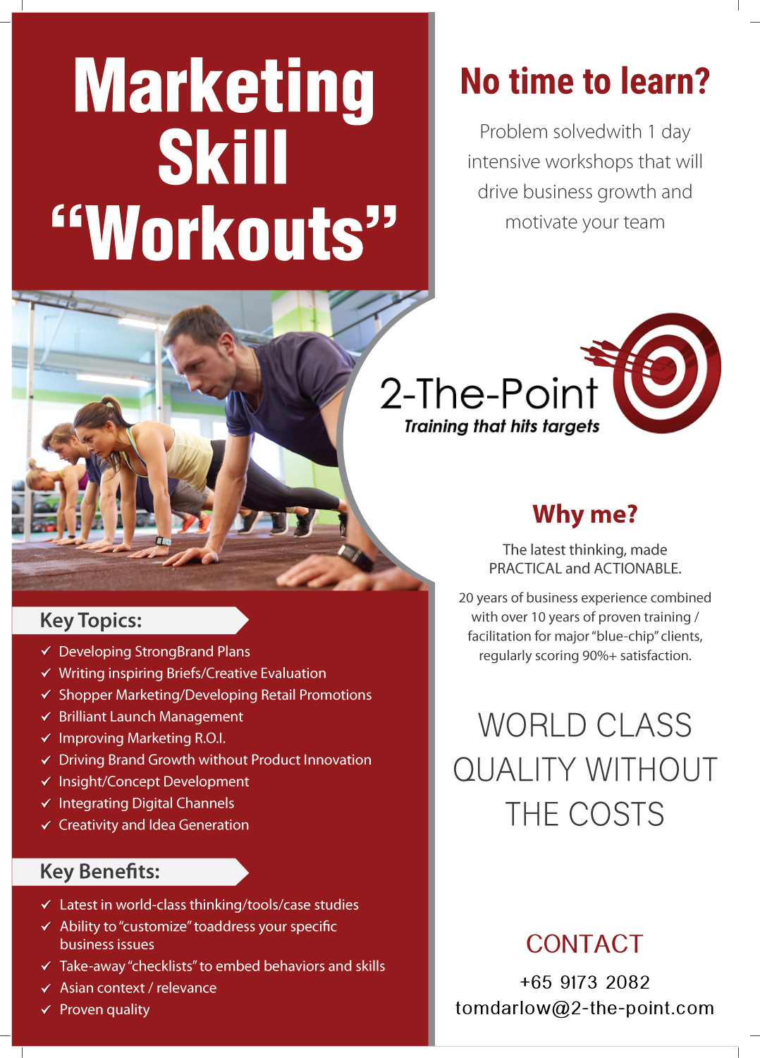 Design de Flyer par meet007 pour 2-the-Point Marketing Pte Ltd | Design #17386489