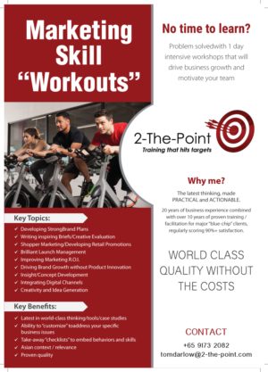 Design de Flyer par meet007 pour 2-the-Point Marketing Pte Ltd | Design : #17386531