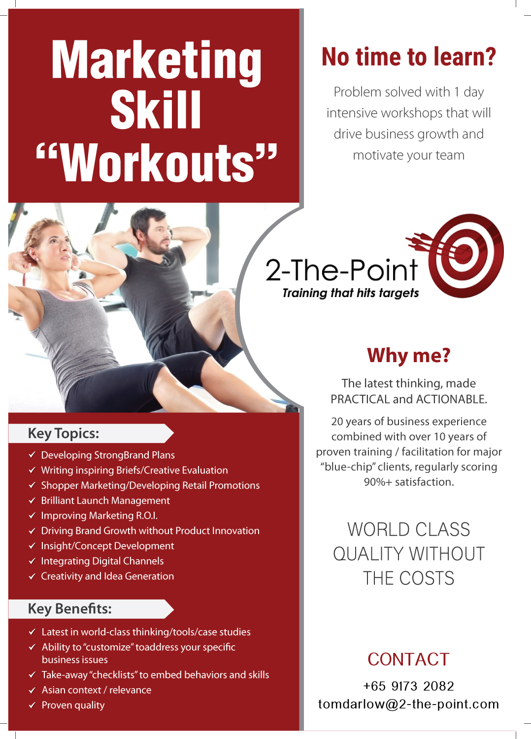 Design de Flyer par meet007 pour 2-the-Point Marketing Pte Ltd | Design #17387725