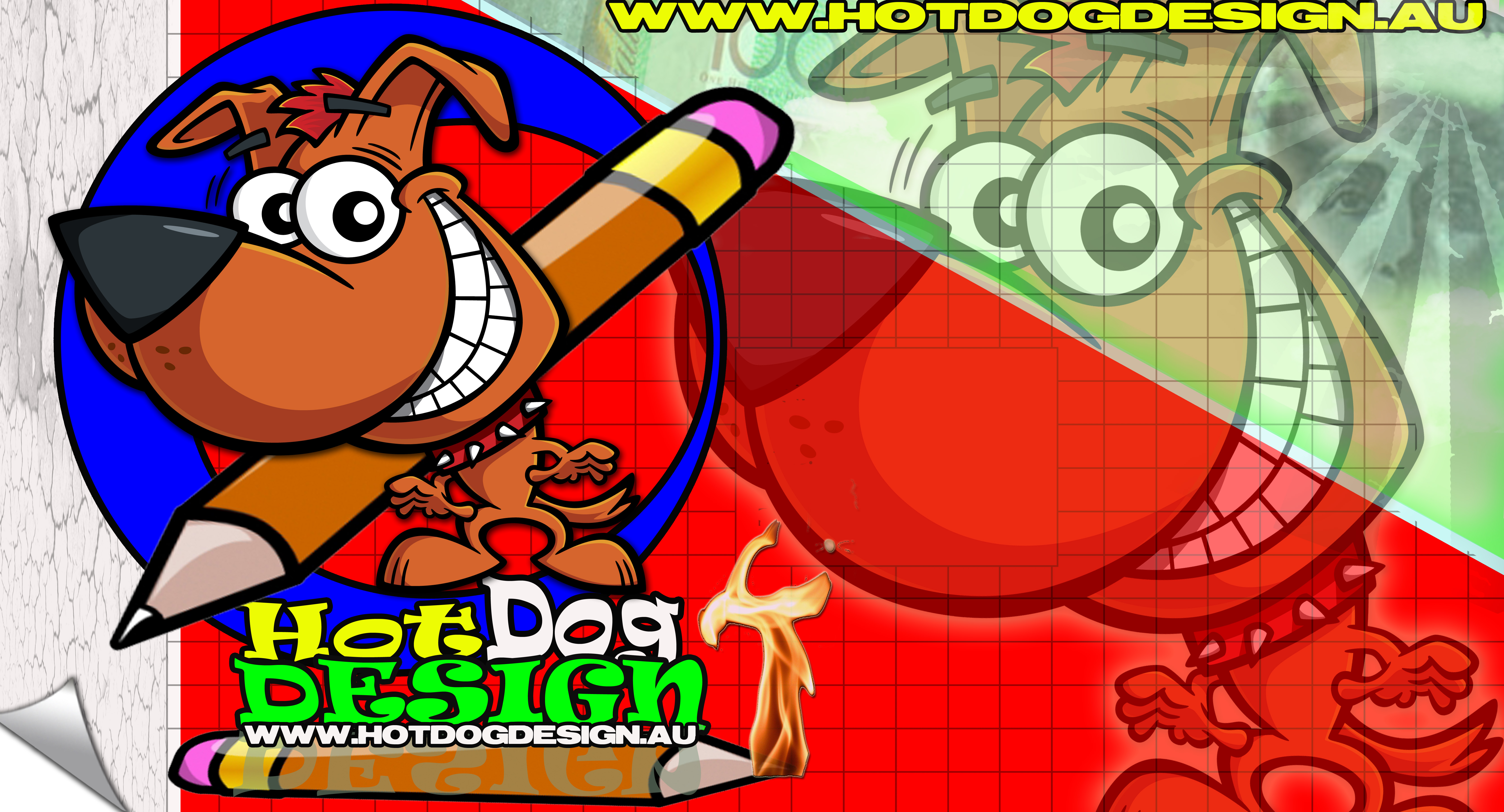 Diseño de Logo por GROUNZERO DESIGNZ para HotDog Design | Diseño #46700