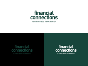 Financial Connections and tagline : Get Profitable - Permanently (maybe include, maybe not) | Logo Design by Atvento Graphics