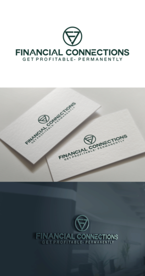 Financial Connections and tagline : Get Profitable - Permanently (maybe include, maybe not) | Logo Design by fatiyadesign
