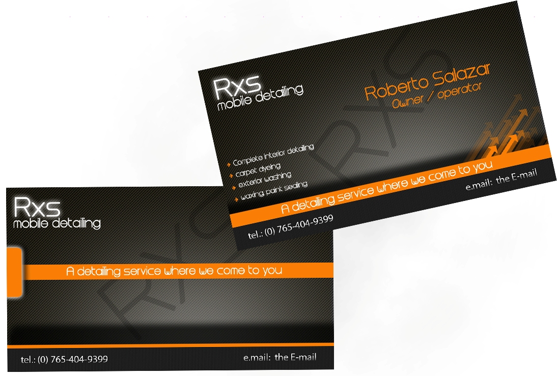 detailing business card