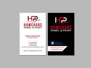 Business Card Design by Creations Box 2015 for HAWCHARS PANEL & PAINT PTY LTD | Design: #17383215