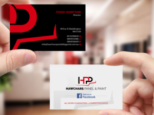 Business Card Design by Creations Box 2015 for HAWCHARS PANEL & PAINT PTY LTD | Design: #17383312