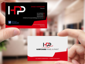 Business Card Design by Creations Box 2015 for HAWCHARS PANEL & PAINT PTY LTD | Design: #17383313